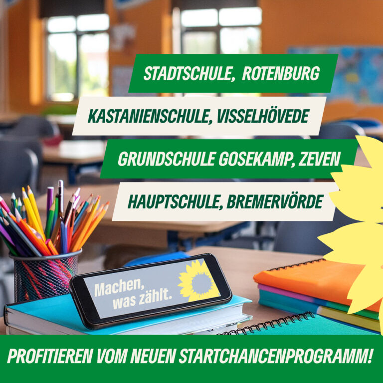 4 Schulen im Landkreis Rotenburg (Wümme) profitieren vom neuen Startchancenprogramm!