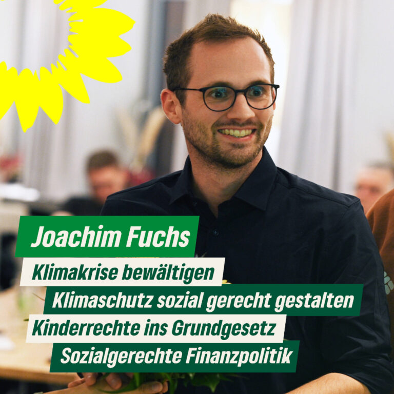 Joachim Fuchs ist GRÜNER Direktkandidat